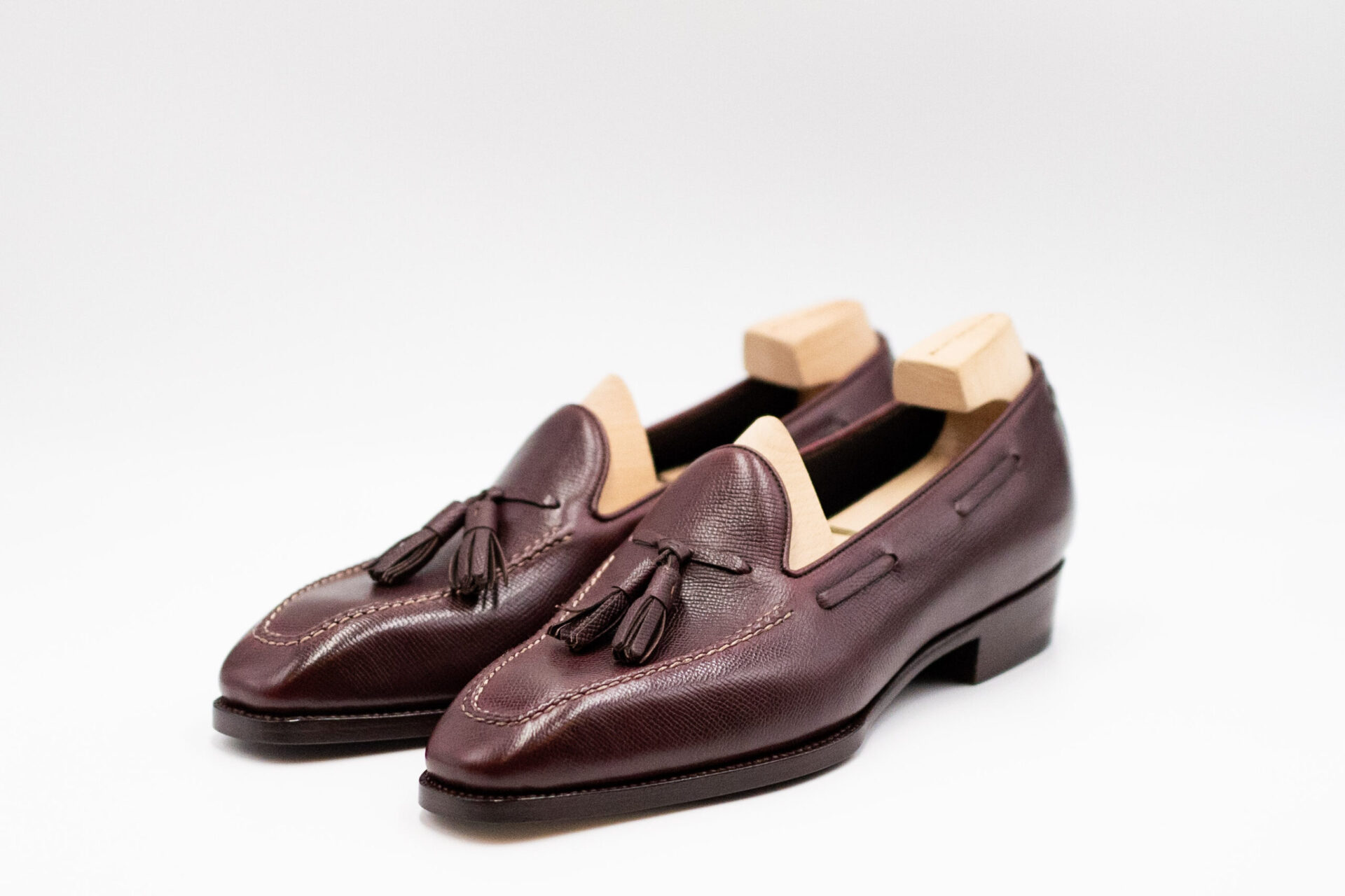 Saint Crispin's TASSEL LOAFER WITH SQUARED TIP AND APRON – 田中十靴店