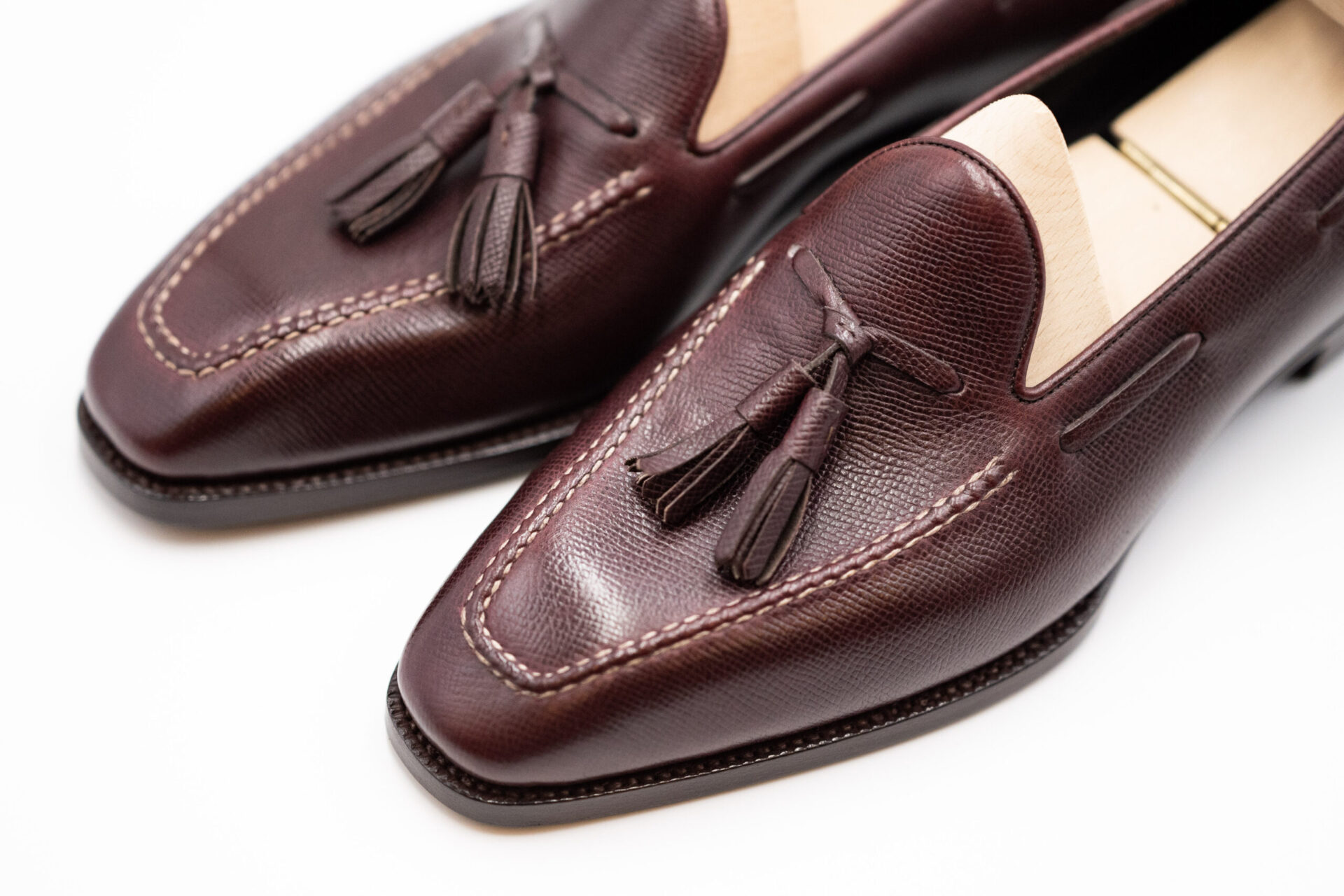 Saint Crispin's TASSEL LOAFER WITH SQUARED TIP AND APRON