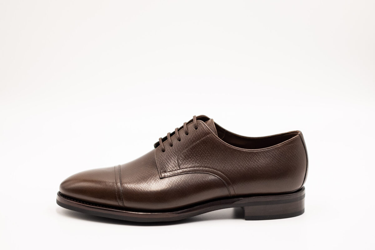 TLB Mallorca Derby cap toe Hatch Grain Marron(DarkBrown)