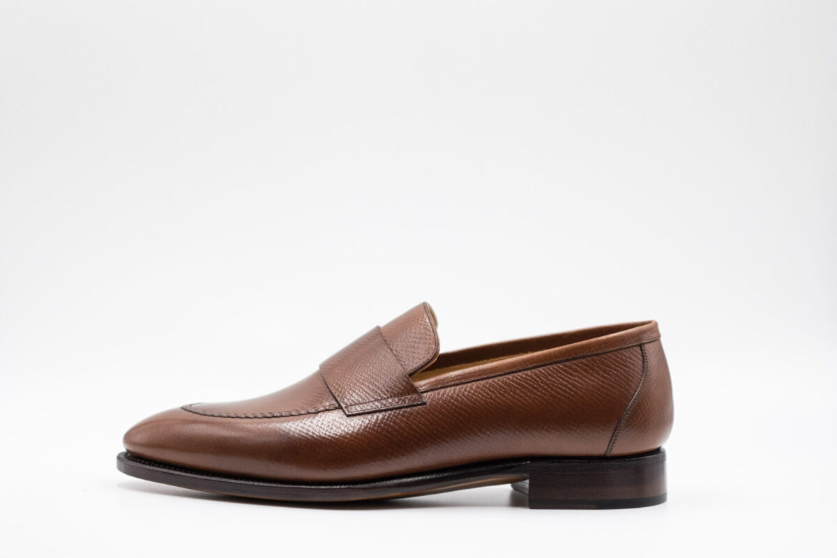 TLB Mallorca Cashless loafer Hatch Grain Tan