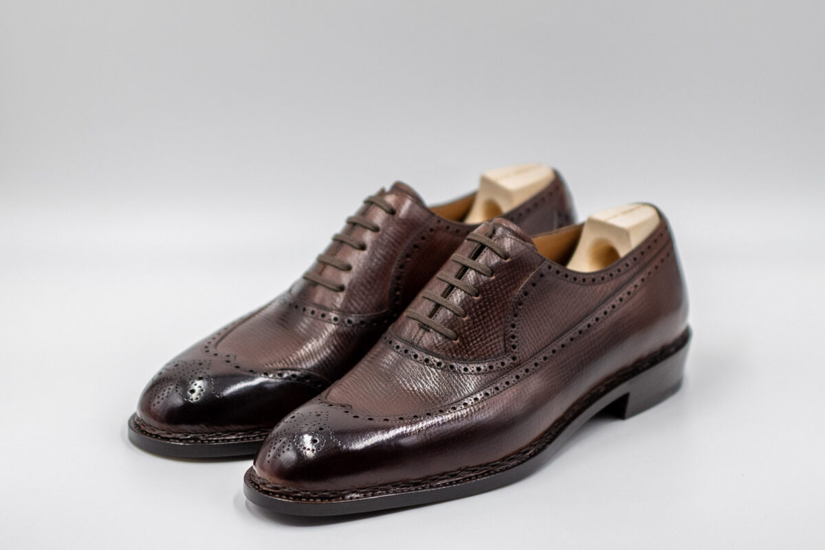 Saint Crispin's Oxford, long and short wing full brogue Brown