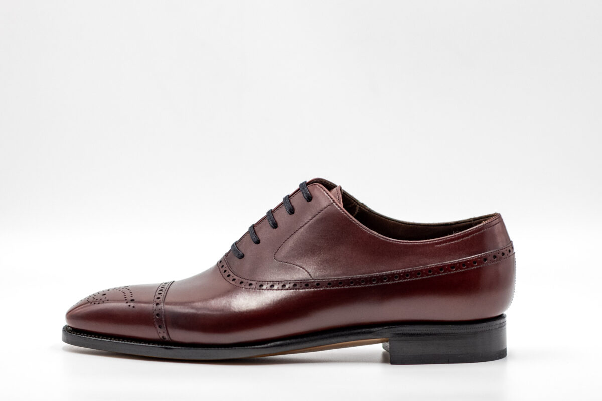TLB Mallorca Semi Brogue Balmoral Burdeos(Burgundy)