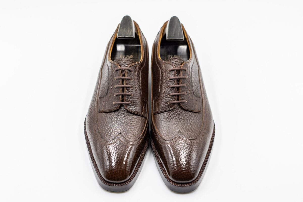 Winson×田中Blind Brogue Long wing English Grain Darkbrown