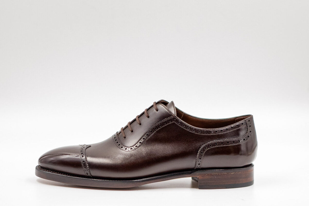 TLB Mallorca Adelaide Punched Peak Cap Dark Brown