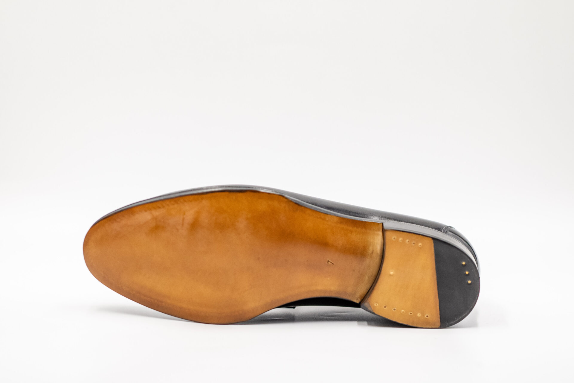 TLB Mallorca Half-Saddle Tassel Loafer Box Calf Negro - 画像 (10)