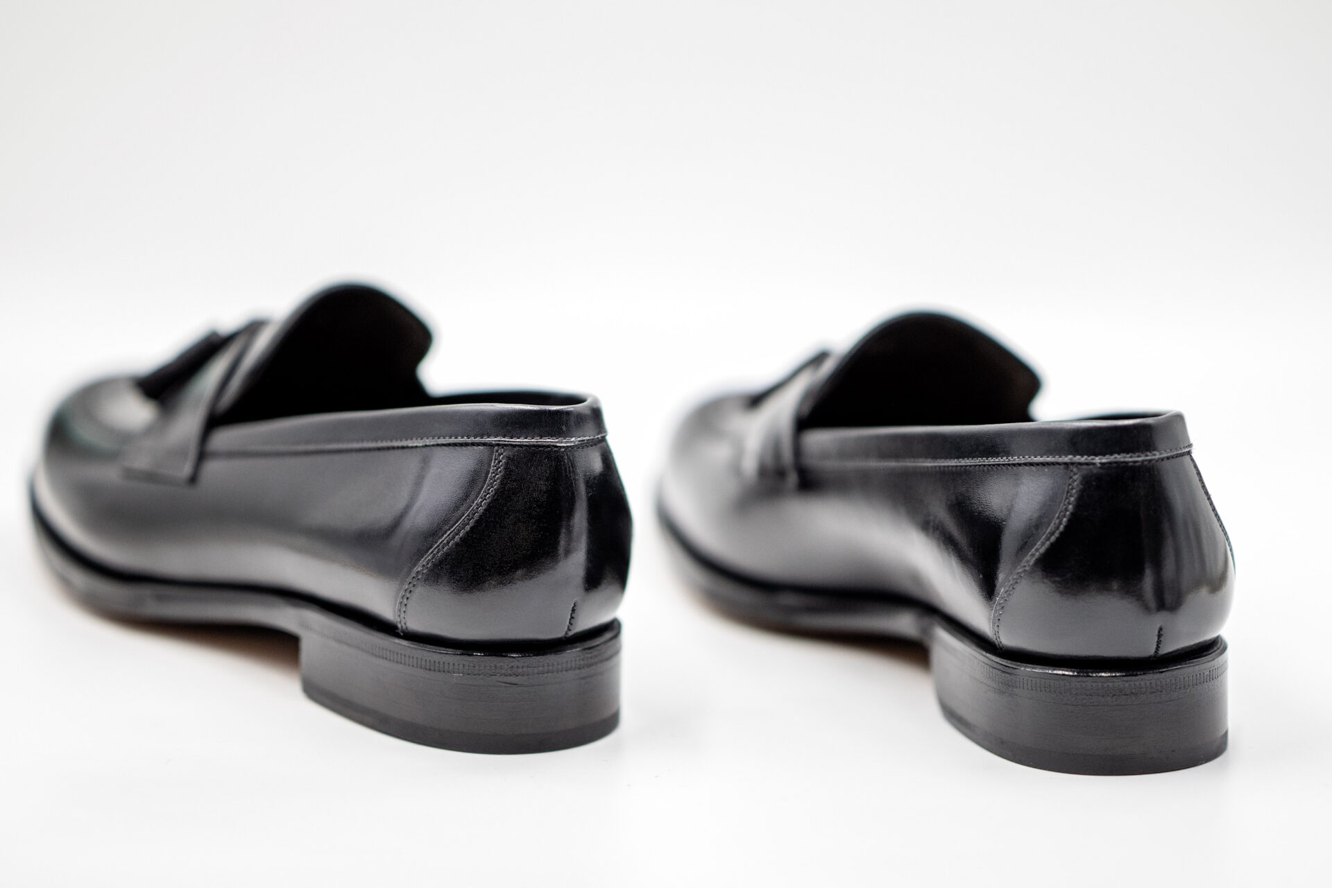 TLB Mallorca Half-Saddle Tassel Loafer Box Calf Negro - 画像 (9)