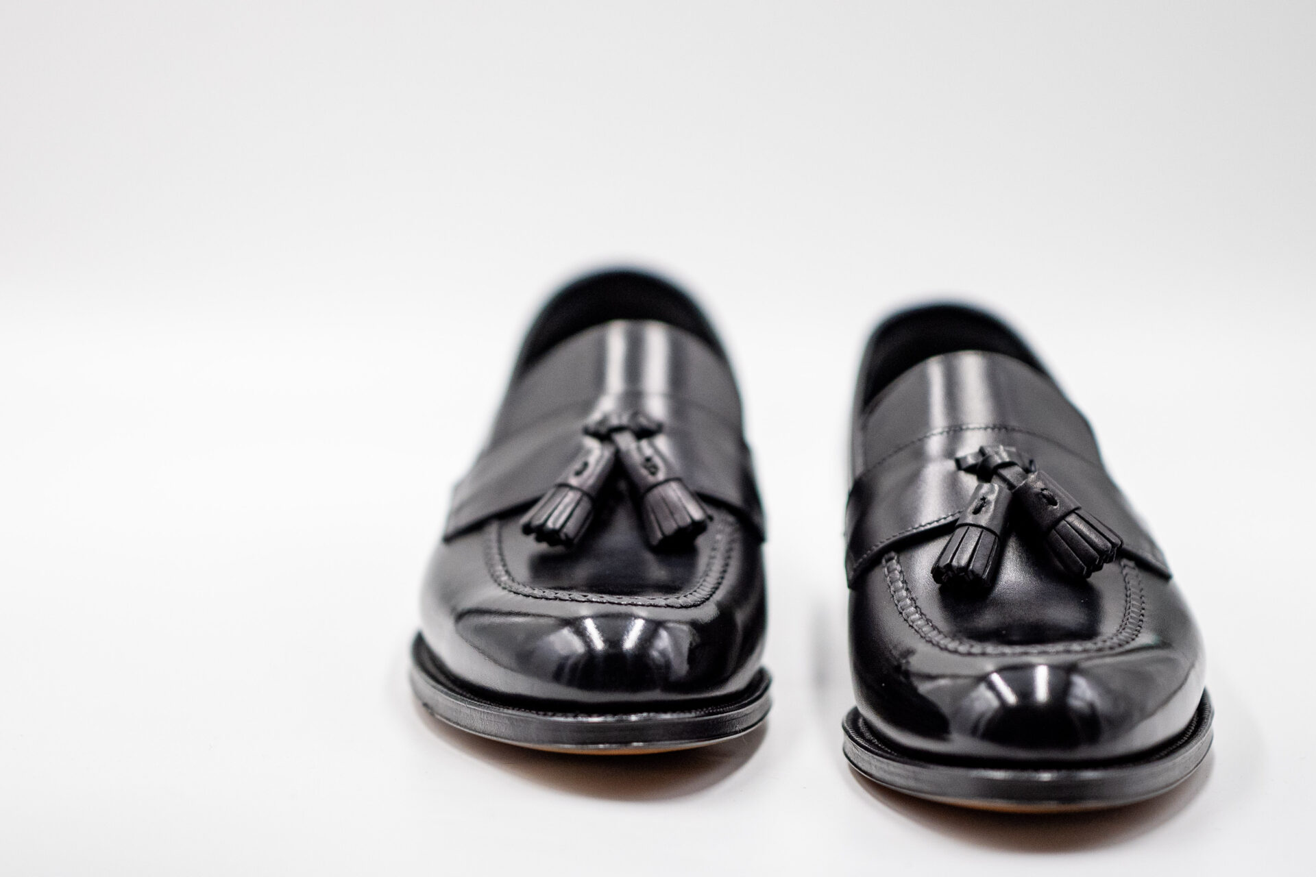 TLB Mallorca Half-Saddle Tassel Loafer Box Calf Negro - 画像 (8)