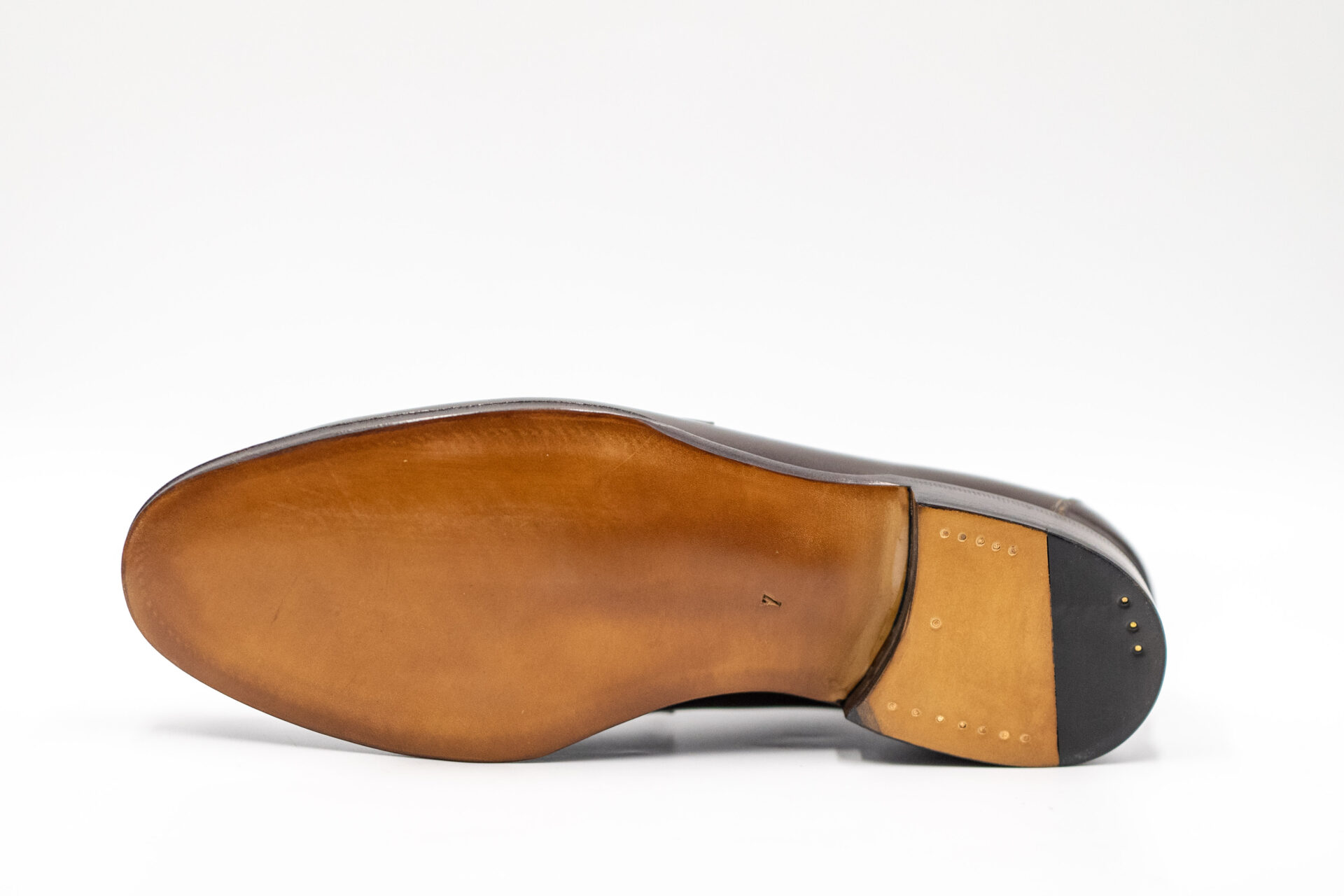 TLB Mallorca Half-Saddle Tassel Loafer Box Calf Marron - 画像 (10)